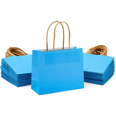 Royal Blue Recyclable Party Bags Square ~ Birthday Gift Paper Bag /& Tissue